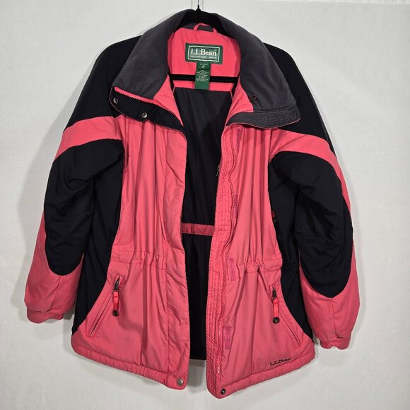 Vintage L.L.Bean Y2K Barbie INSULATION PRIMALOFT Winter Jacket Women Size M REG. - Picture 3 of 17
